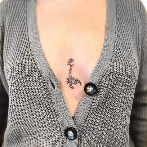 sternum tattoo women